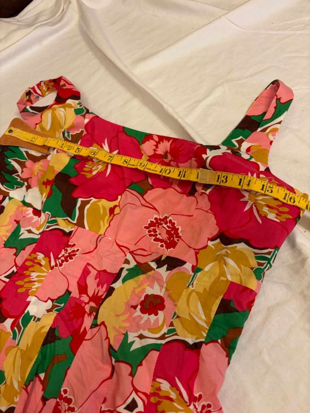 Talbots Floral Dress in Pink, Red, Yellow & Green - Picture 5 of 8